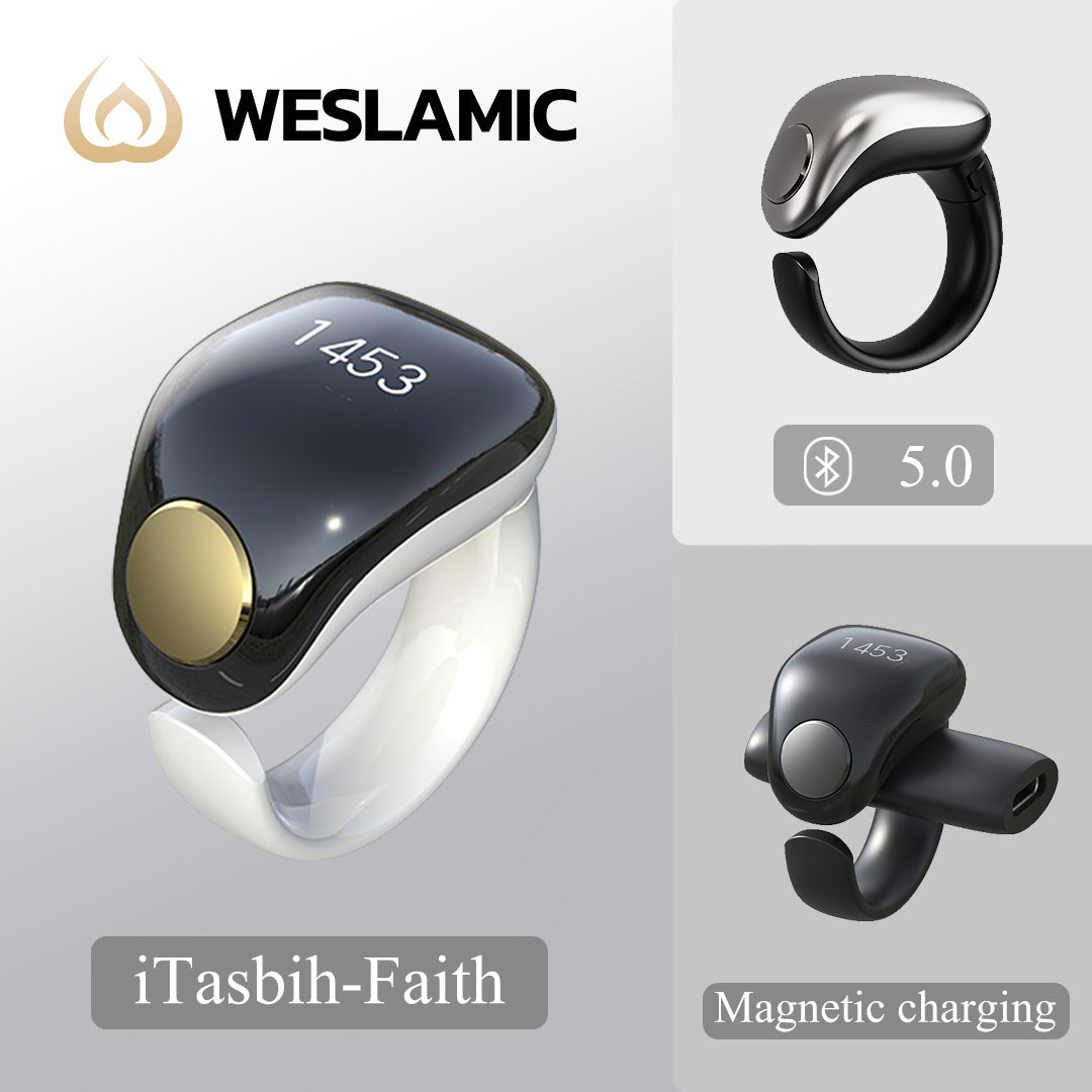 Zikr Ring Smart Tasbeeh Counter 丨Weslamic iTasbih Ring - Faith