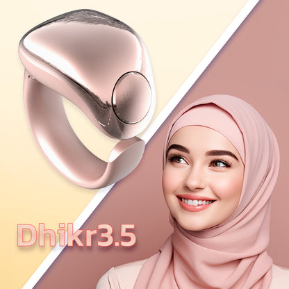 Zikr Ring Smart Tasbeeh Counter 丨Weslamic iTasbih Ring - Faith (5 Sizes in One)
