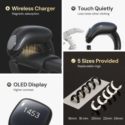 Zikr Ring Smart Tasbeeh Counter 丨Weslamic iTasbih Ring - Faith (5 Sizes in One)